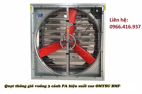 Quat thong gio vuong 3 canh PA hieu suat cao OMYSU BMF 1100PA 1