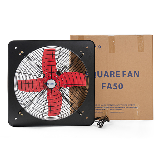 Quạt hút thông gió vuông FA40 Fanpro 2 Quạt hút thông gió vuông FA40 Fanpro - Ảnh 2