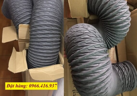 Ống gió vải chịu nhiệt chống cháy D100 2 Ống gió vải chịu nhiệt chống cháy D100