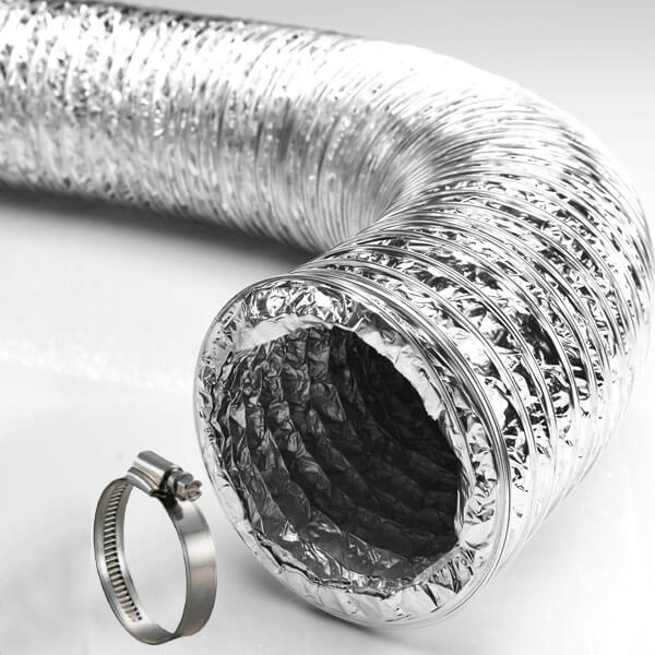 Ống gió mềm bạc nhôm D315 2 ống gió mềm