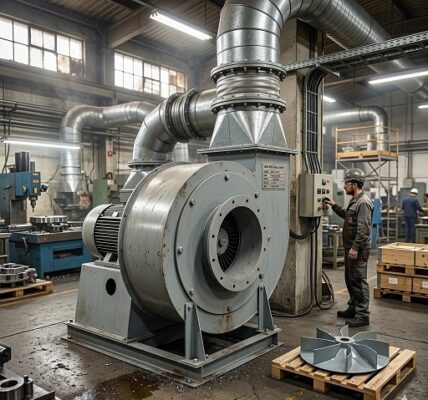 Quạt ly tâm công nghiệp QLTKV 2P 1HP