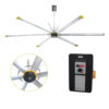 Quạt trần công nghiệp sải cánh 4m2 - Wing model YSX254-40H 10 quat tran cong nghiep wing thien ma