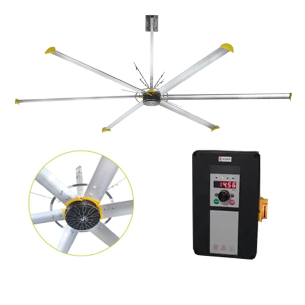 Quạt trần công nghiệp sải cánh 5m2 - Wing YSX308-40H 1 Quạt trần công nghiệp sải cánh 5m2 - Wing YSX308-40H