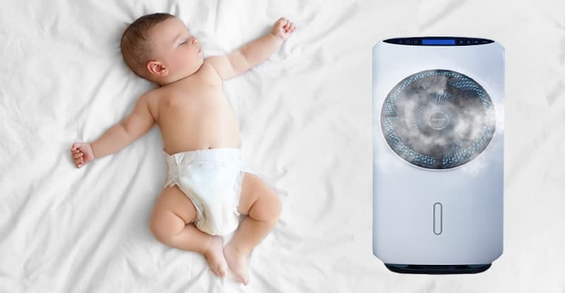 Quạt hơi nước có ảnh hưởng đến trẻ sơ sinh hay không 3