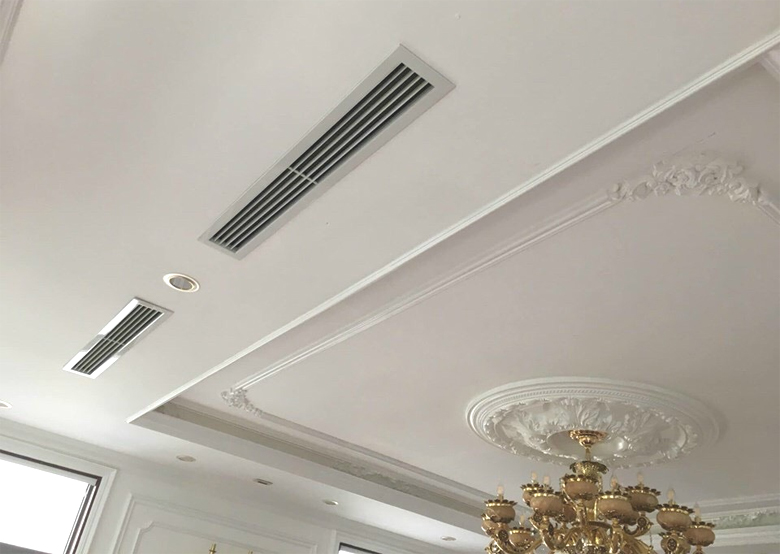 Máy lạnh giấu trần nối ống gió là gì: Cấu tạo và ưu điểm 3 máy lạnh âm trần nối ống gió 1