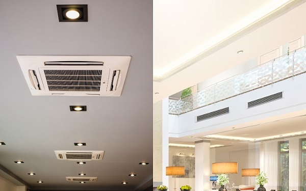 Máy lạnh giấu trần nối ống gió là gì: Cấu tạo và ưu điểm 1 máy lạnh âm trần nối ống gió 4